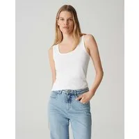 OPUS Trägertop Tanktop IMILIA Slim aus BCI Cotton Mix
