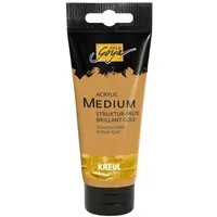 C. KREUL Strukturpaste KREUL Acryl Struktur Paste SOLO Goya Medium brillantgold 100ml Tube