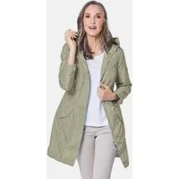 GOLDNER Outdoorjacke Modischer Regenparka mit Kapuze Individuelle Weitenregulierung durch Tunnelzüge und variablen Kragen