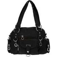 Christian Wippermann Henkeltasche Damenhandtasche Schultertasche Tasche Umhängetasche (1-tlg), Canvas Shopper Crossover Bag