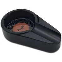 Coumo Aschenbecher Metall Zigarren Aschenbecher, Schwarz, 1er Ablage, Schwer & edel
