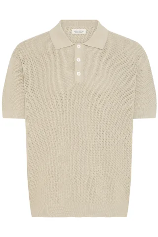 Casual Friday - CFISAKSSON SS POLO KNIT island fossil - Gr. - XL