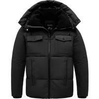 Amaci&Sons Winterjacke RENTON Winterjacke Herren Gefütterte Winter Jacke für Männer mit Kapuze