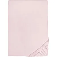 Biberna Spannbettlaken THEA Baumwoll-Jersey mit Elasthan, 160 g/m², Jersey-Elasthan, Gummizug: rundum, (1 Stück), Bettlaken für Matratzen bis 25 cm Höhe, pflegeleicht, bügelfrei