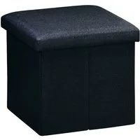 KESPER® Sitzhocker KESPER Sitzhocker-Box, schwarz, Deckel abnehmbar