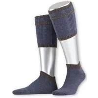 Lusana Trachtensocken Loferl - L479T - beigemeliert/braun, jeans/braun