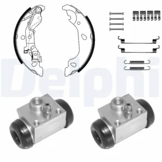 Delphi Bremsbacken vormontiert hinten Fiat Punto 188 KP1134