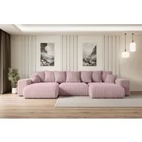 ALTDECOR Wohnlandschaft ESKAR-U, Couch mit Schlaffunktion, Wohnzimmer - Wohnlandschaft, Corner Sofa Bett Eckcouch Couch L-Form Schlafcouch Ausziehbar