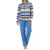 Normann Relaxanzug Damen Hausanzug aus Coralfleece in wunderschöner winterlichen Optik