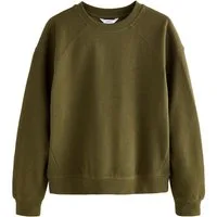 Next Rundhalspullover Rundhals-Sweatshirt mit langen Ärmeln, Kurzgröße (1-tlg)