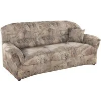 DOMO collection 3-Sitzer Bahia Couch, B/T: 200/92 cm, belastbar bis 140kg/ Sitz, mit Federkern, Microfaser MELROSE®, mocca