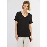 CECIL Shirtbluse Elastiksaum mit Knotendetail