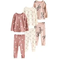 Next Pyjama Schlafanzüge mit floralem Muster, 3er-Pack (6 tlg)
