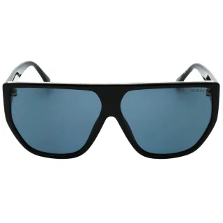 Guess – Sonnenbrille mit getönten Gläsern und glänzendem schwarzen Rahmen