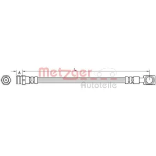 Metzger Bremsschlauch hinten Seat Leon Skoda Octavia
