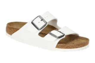 Birkenstock 552683 ARIZONA BS Wei? Synthetik Pantoletten mit Schnalle