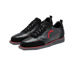 Triple20 Dartschuhe Leder - Schwarz Rot