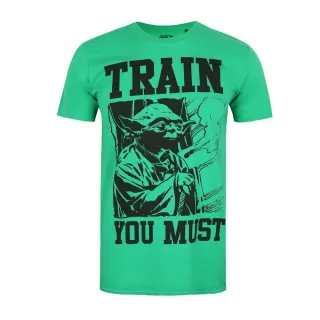 Star Wars - T-shirt TRAIN YOU MUST - Homme (Vert / Noir)