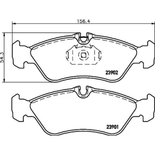 Hella Bremsbel?ge hinten Mercedes Sprinter VW Lt 8DB355014-401