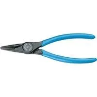 Montagezange, Form C, gerade, 19-60mm, Sicherungsring-Zange blau/schwarz, für Innen-Sicherungsringe