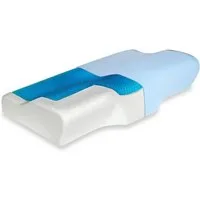 Vitabo Nackenkissen Kopfkissen mit Gel-Auflage, ergonomisch, Seitenschläfer Nackenkissen