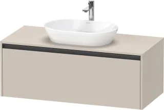 Duravit Ketho.2 Konsolenwaschtischunterbau wandhängend Taupe Matt 1200x550x459 mm - K24887091910000 K24887091910000