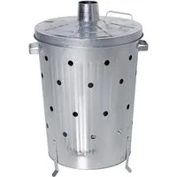 Linder Exclusiv GmbH Feuerstelle Verbrennungstonne - Feuertonne - Feuerschale Verbrenner 75l verzinkt, (1-St)
