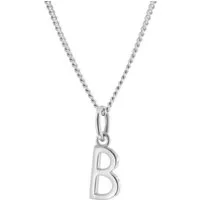 trendor Panzerkette 15210-B, für Damen mit Buchstabe B Anhänger Silber 925