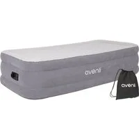 Avenli Luftbett Luftmatratze selbstaufblasend 1 Person 191x99x46cm Twin-Size, (Gästebett Matratze mit integrierter Elektropumpe, 3-tlg., Reisebett elektrisch mit weicher beflockter Oberfläche), aufblasbar mit Pumpe und Tragetasche