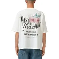 QS T-Shirt Sommershirt mit Rücken-Print