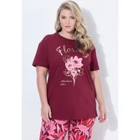 MIAMODA T-Shirt T-Shirt Boxy Fit Blumenmotiv
