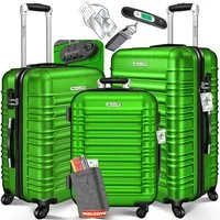 KESSER Kofferset, 4 Rollen, (3 tlg), 3tlg. Hartschalenkofferset Hartschalenkoffer Reisekoffer Set