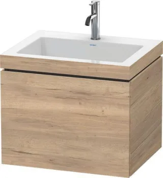 Duravit L-Cube Waschtisch-Set cbonded wandhängend 600x480x500 Ei Marmoriert Mt LC6916O5555
