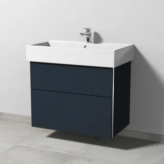 Sanipa 3way Waschtischunterbau zu Duravit Vero Air Waschtisch mit 2 Auszügen, Marine-Matt BP4341R