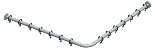 Keuco Brausevorhangstangen-Set Plan 14939, 14939011000