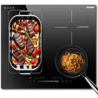 Karinear Induktions-Kochfeld 4-Zonen, Flexzone, Boost, Timer, 60 cm,7200W