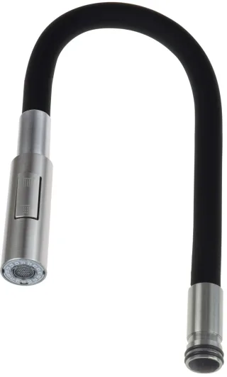 Neuesbad Flexibler Auslauf mit Brausefunktion für NB1DEBOCB7401 Armaturen, Edelstahl-Schwarz NB1DEABAB74W1