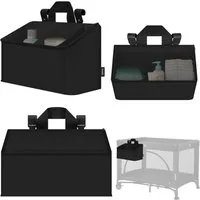 lionelo Betttasche SIDEPOCKET MEDIUM (Set, Multifunktionaler Organizer für Kinderbetten), 3Fächer/tragbar/universal/verstärkt/leichtzu reinigen