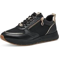 Tamaris Keilsneaker, Freizeitschuh, Halbschuh, Schnürschuh, trendige Metallic-Details