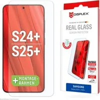 Displex Displayschutzglas Real Glass für Samsung Galaxy S24+, Samsung Galaxy S25+, Displayschutzfolie Displayschutz kratzer-resistent 10H splitterfest
