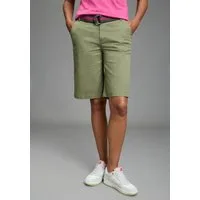 Laura Scott Chinoshorts weite Twill-Hose, mit Eingrifftaschen und Leistentaschen