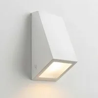 Maxkomfort LED Außen-Wandleuchte Up & Down IP44 Wandleuchte - Außen Wandlampe schwarz/weiß/silber, ohne Leuchtmittel, für Haus, Terrasse, Garten, LED wechselbar, GU10, exkl. Leuchtmittel