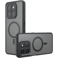 Wigento Handyhülle Für Honor 400 Smart 5G / 4G Armor MagSafe TPU PC Schutz Hülle Schwarz, Stilvoll, MagSafe, präzise Passform