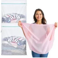 Everhomely® Wäschenetz 2x XXL Wäschenetz Set 60x90 cm - Waschsack mit Reißverschluss,(Set, 2-St., 2 Stück), XXL Größe - 60 x 90 cm