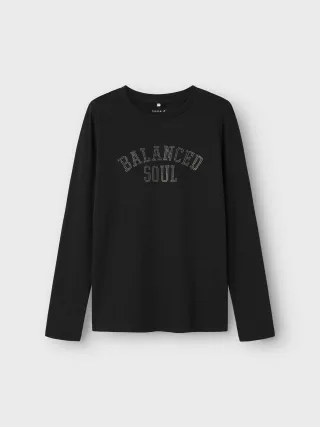 NAME IT - NKFLUCIA SLIM LS TOP black - Gr. - 164