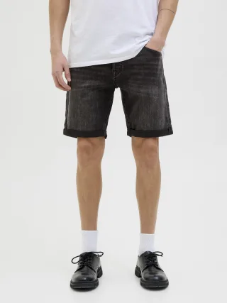 JACK&JONES - JJIRICK JJFOX SHORTS CB 310 SN Black Denim - Gr. - XXL
