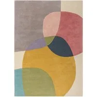 FLAIR RUGS Wollteppich Glow, gemustert & modern, rechteckig, Höhe: 8 mm, fußbodenheizungsgeeignet, mit Hoch-Tief-Effekt