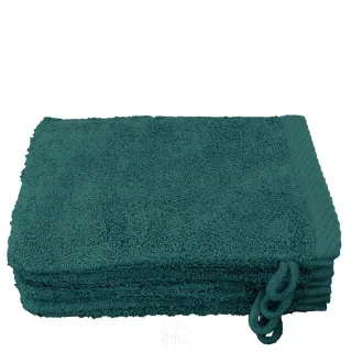 Lanudo? Waschhandschuh Pure Line 21x15 cm 4er Set Petrol