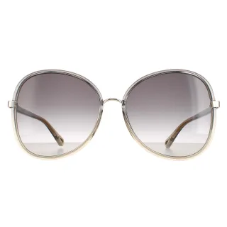 Chloe Butterfly Damen Grau bis Braun Crystal Fade und Gold Grau Gradient CH0030S Franky