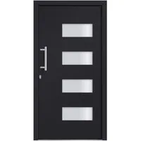vidaXL Haustür Haustür Aluminium und PVC Anthrazit 110x210 cm (1-St)